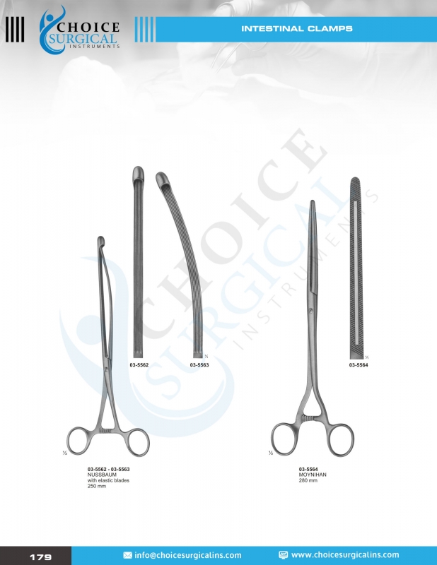 Forceps, Intestinals Clamps, Specula, Biopsy Forceps, Anuscopes Gall Duct